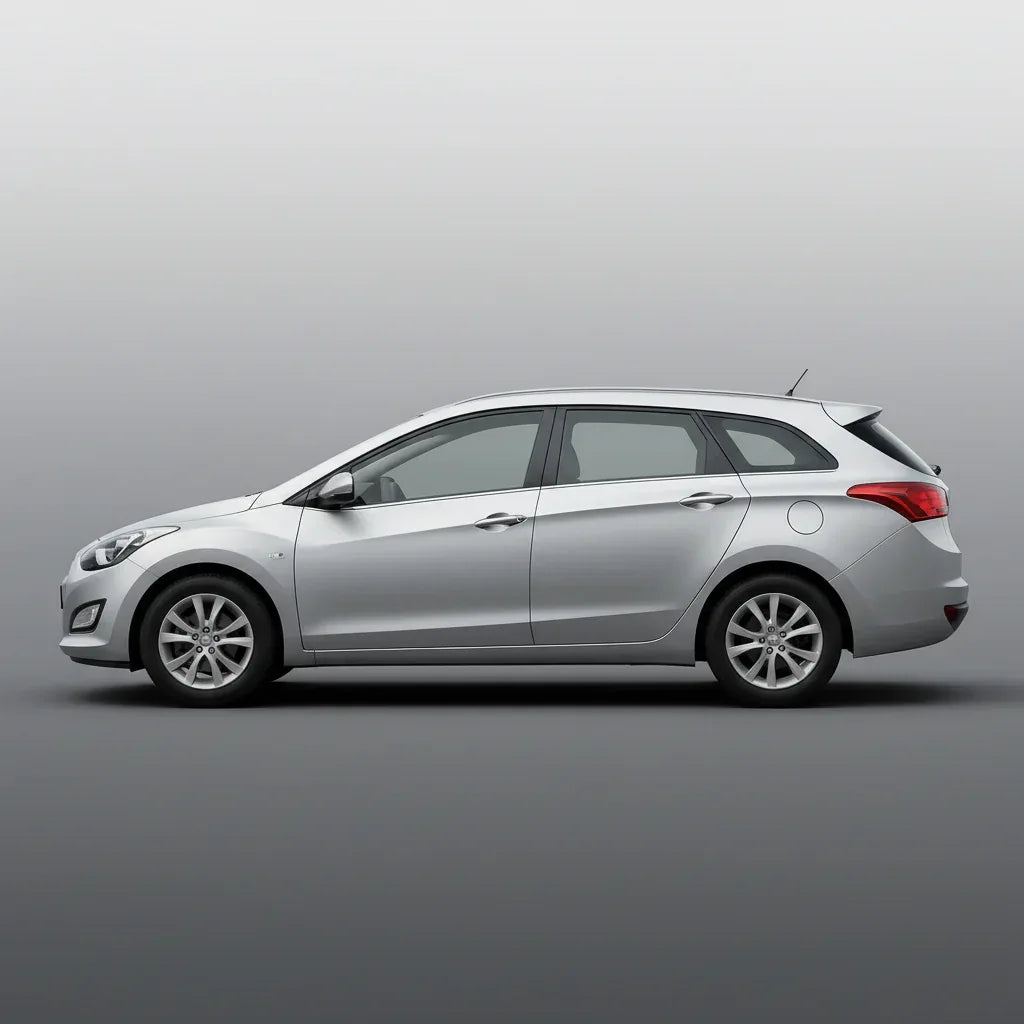 Covorase Auto Hyundai i30 II Tourer (2012-2017) - Cauciuc Tip Tavita -Black