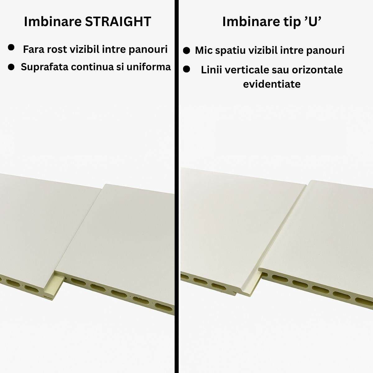 Panou decorativ riflaj WPC, Naimeed D7558,aspect rafinat si montaj usor, 260x61.1x0.9cm, maro
