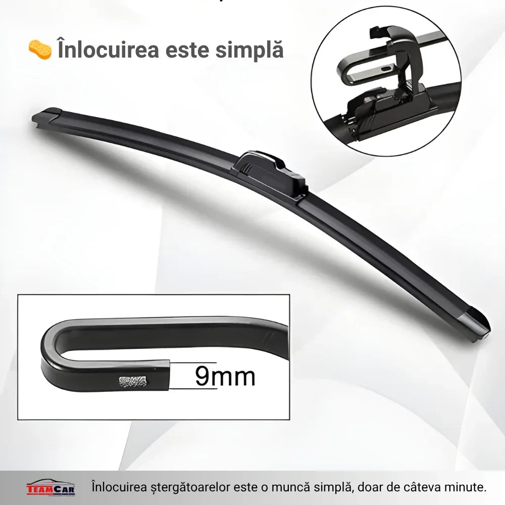 Ștergătoare TeamCar® VOLKSWAGEN Transporter T4 (1990–2003) Hybrid – Set față - 221.ro