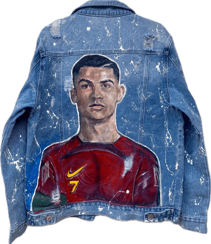 Jachetă Denim Cristiano - Handpainted Premium