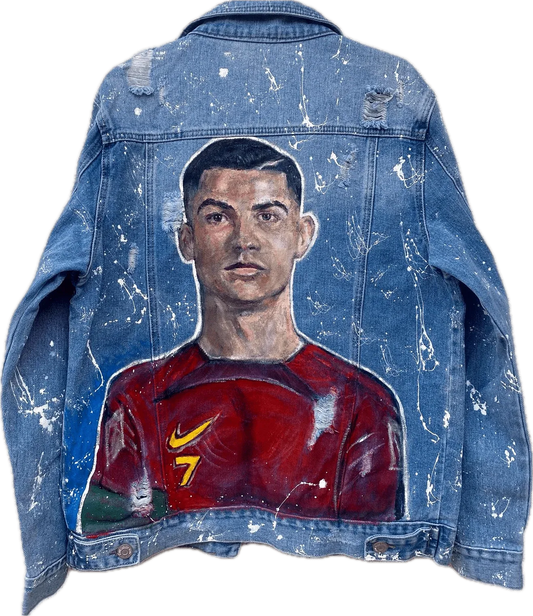 Jachetă Denim Cristiano - Handpainted Premium