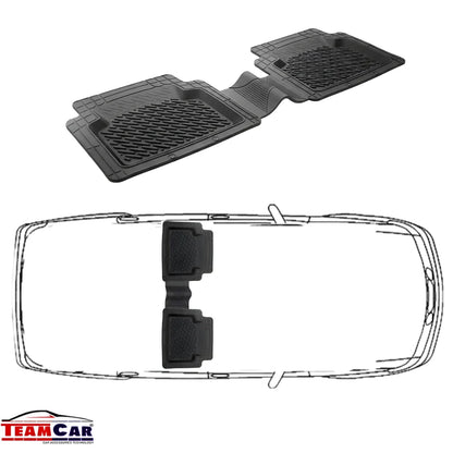 Set covorase auto spate 3 buc TeamCar® – tip tavita, cauciuc rezistent, universale