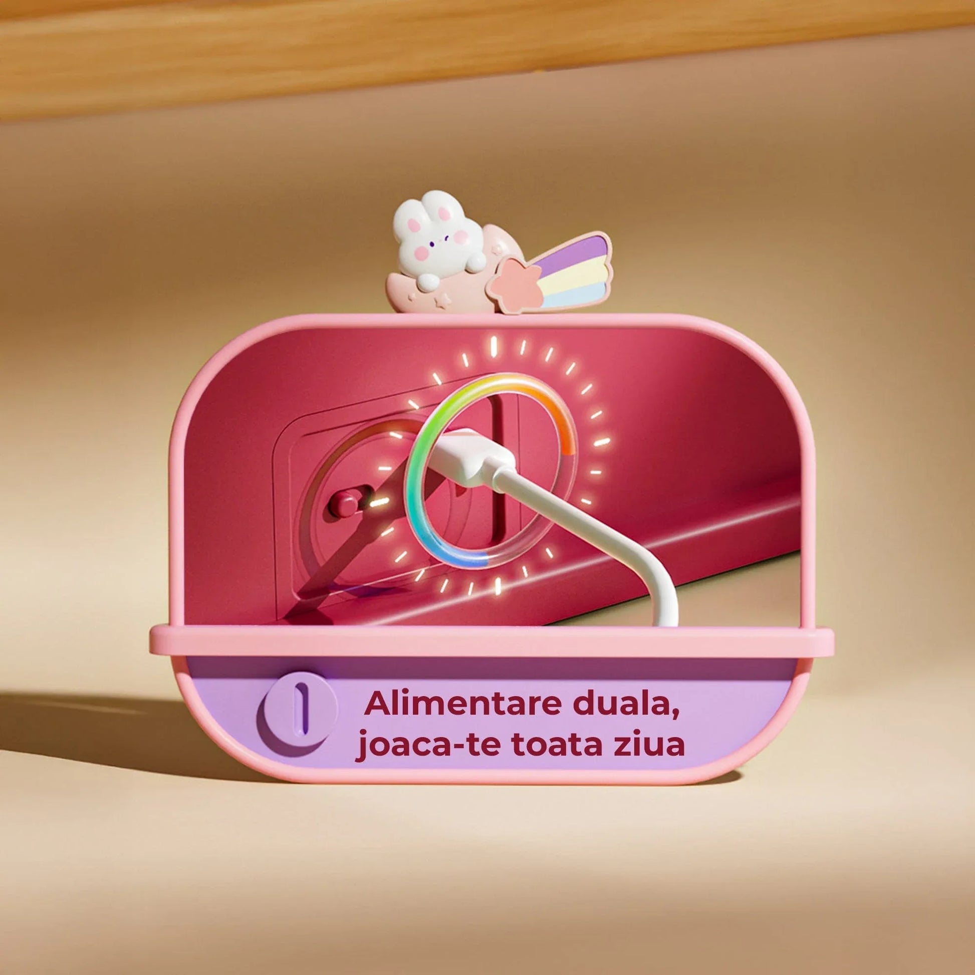 Masina de prins jucarii pentru acasa, Cronometru cu fise, Joc de prindere plusuri, Muzica, Lumini, Timer, 20 de plusuri + 10 capsule + pana la 25 fise, 4–6 ani, Roz - 221.ro