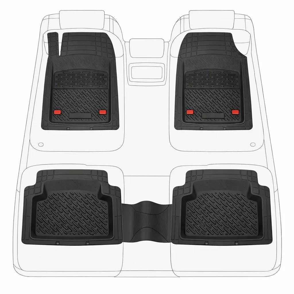 Covorase Auto TeamCar® Tip Tavita Compatibile Renault Arkana (2021-2024) Negru - 221.ro