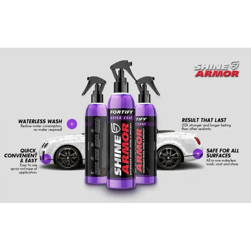 Shine Armor - Spray Ceramic 3 în 1 pentru Protecție și Lustruire - Kit 236ml