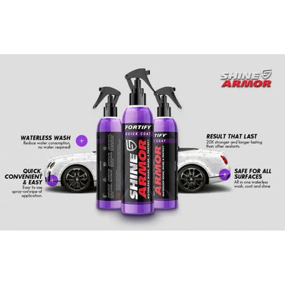 Shine Armor - Spray Ceramic 3 în 1 pentru Protecție și Lustruire - Kit 236ml