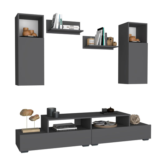Living haaus Osaka, Antracit, L 190 cm