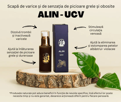 Ulei Natural pentru Varice și Circulație Venoasă – ALIN UCV