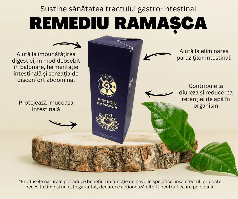 Remediu Natural Balonare, Constipație și Colon Iritabil – RAMAȘCA | 30ml
