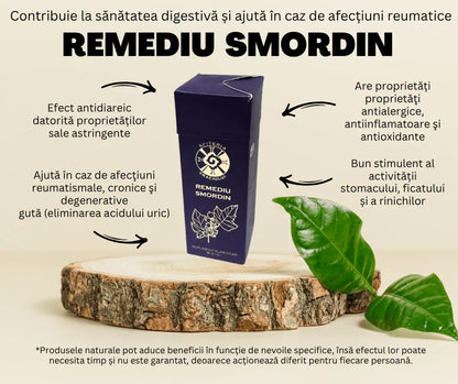 Remediu Natural Reumatism, Gută și Dureri Articulare – SMORDIN | 30ml