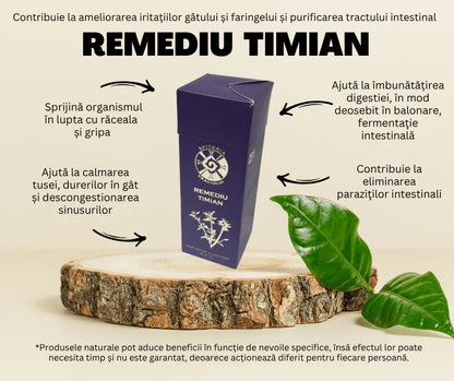 Remediu Natural Plămâni, Astm și Sechele Pulmonare – TIMIAN | 30ml