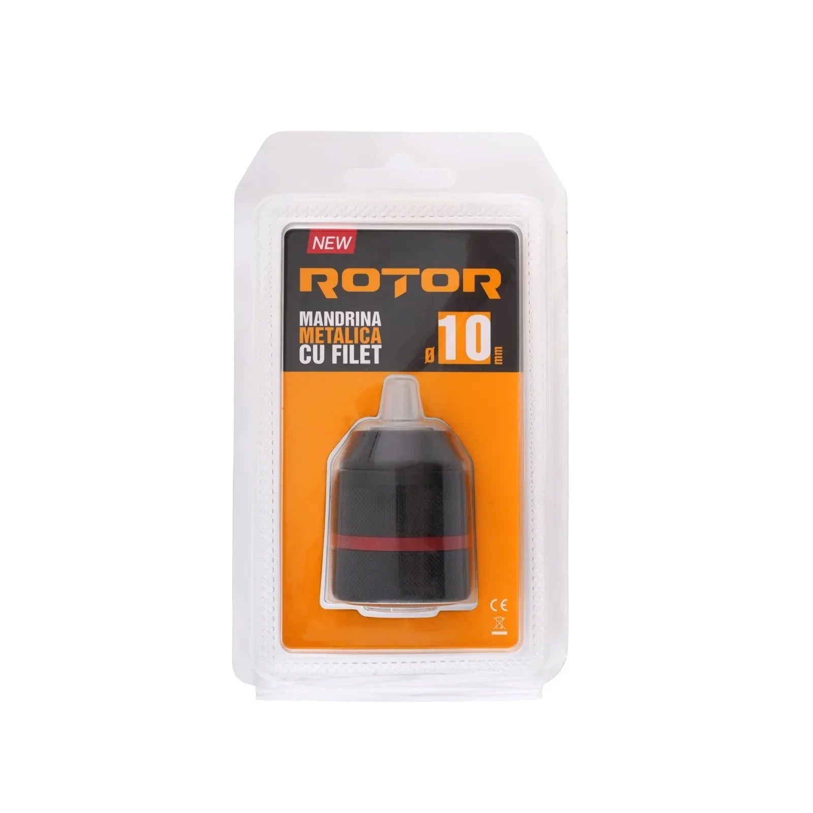 Mandrină metalică 10 mm cu filet – ROTOR - 221.ro