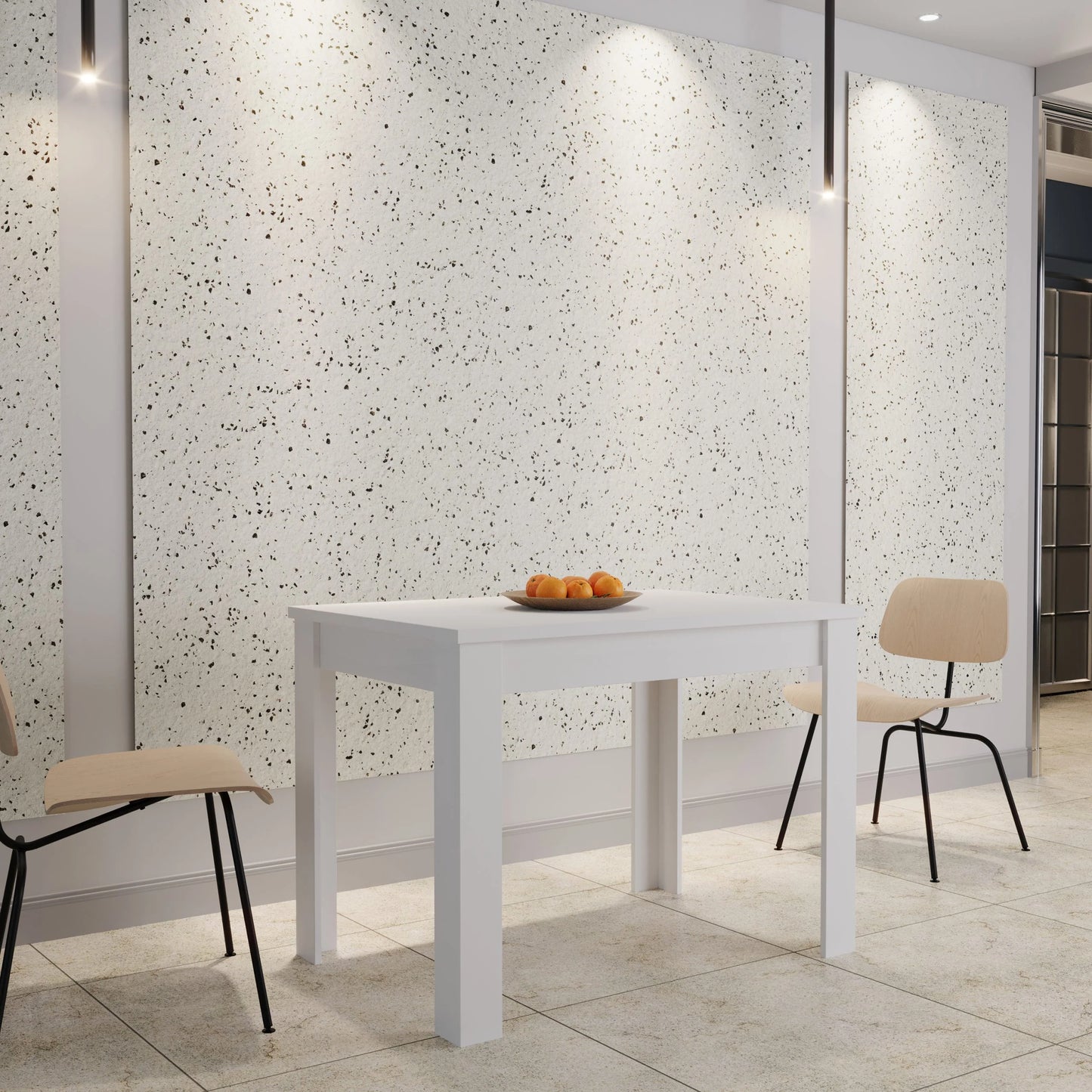 Masa bucatarie haaus Zeta, Alb, 102 x 69 x 75 cm