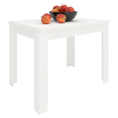 Set Masa Zeta, Alb, 4 Scaune, Negre, 102 x 69 x 75 cm