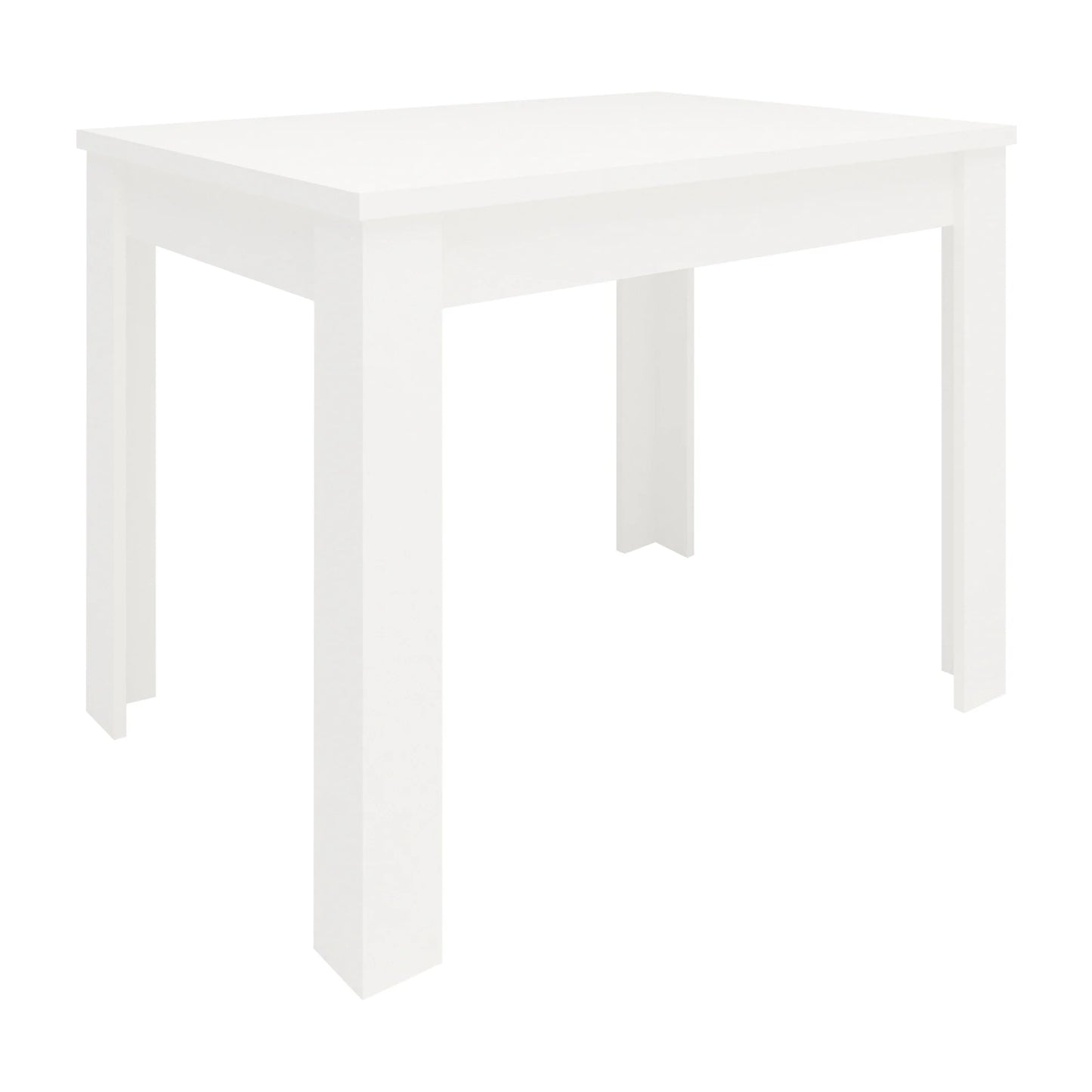 Set Masa Zeta, Alb, 4 Scaune, Negre, 102 x 69 x 75 cm