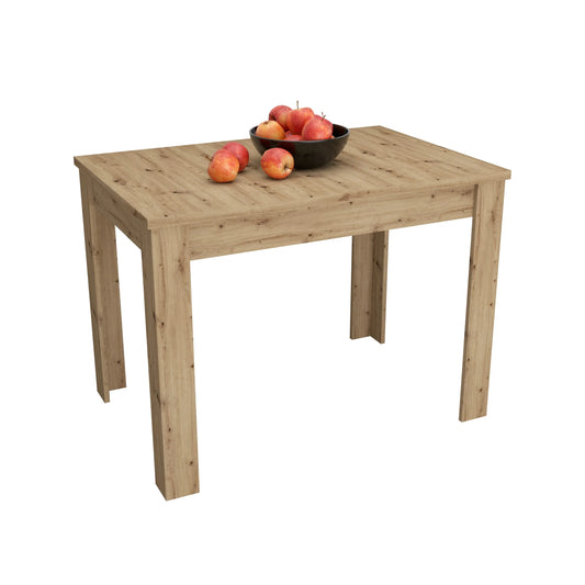 Set Masa Zeta, Stejar Artisan, 4 Scaune, Negre, 102 x 69 x 75 cm