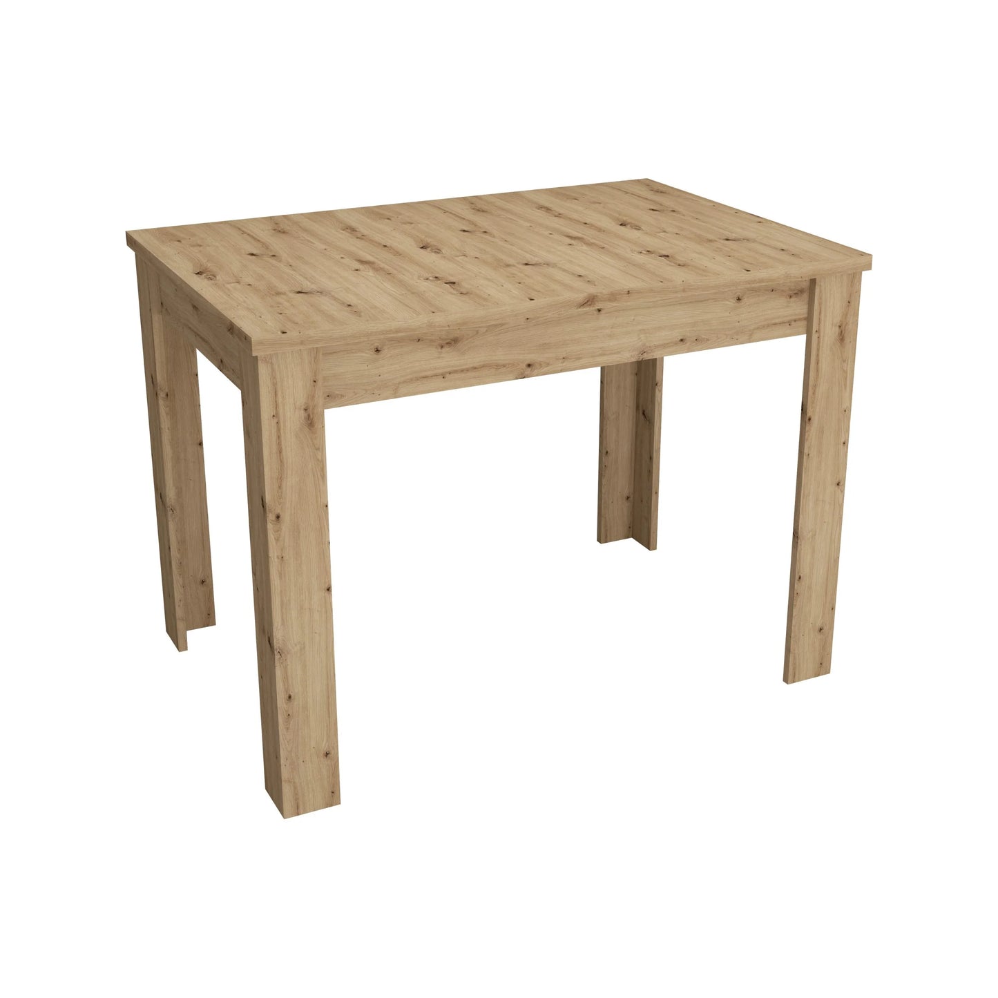 Set Masa Zeta, Stejar Artisan, 4 Scaune, Negre, 102 x 69 x 75 cm