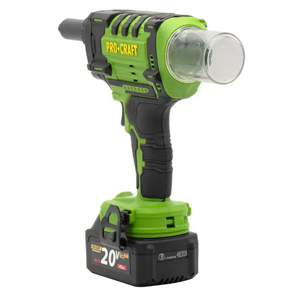 Masina de nituit nituri-pop cu 2 acumulatori 2 Ah si incarcator PROCRAFT PRG20 - 221.ro
