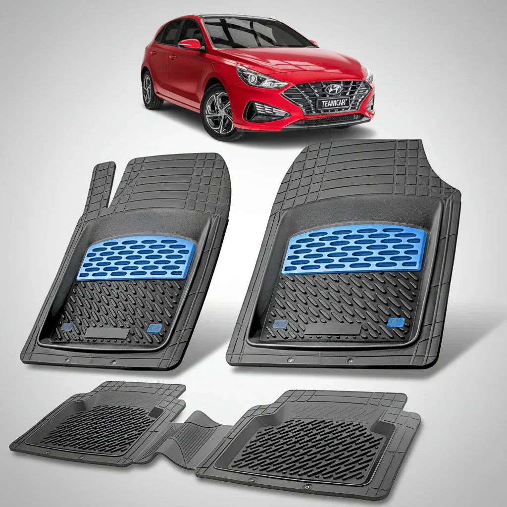 Covorase Hyundai i30 III Hatchback 2020-2026 - Cauciuc Tip Tavita -Blue