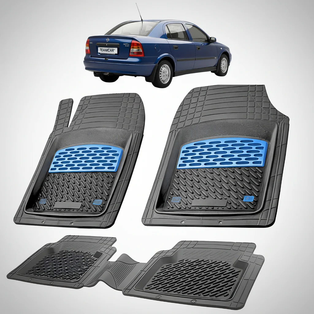 Covorașe Auto Tip Tăviță Compatibile Opel Astra G (1998–2009)-Blue- Sedan