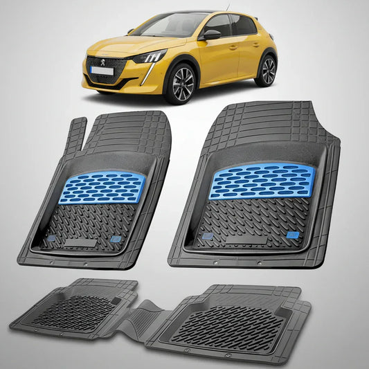 Covorase Auto TeamCar® Tip Tavita Compatibile Peugeot 208 II (2019-2023) Blue