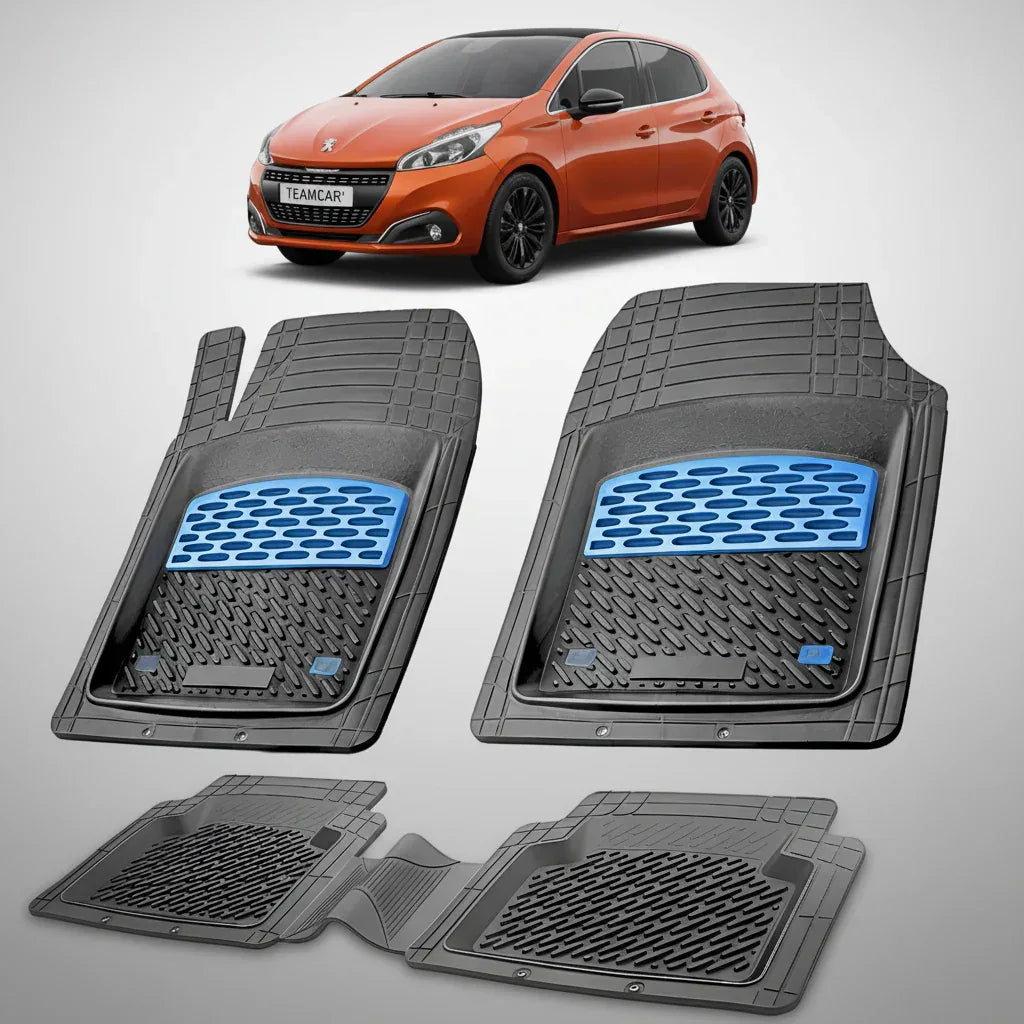 Covorase Auto Tip Tavita Compatibile Peugeot 208 (5 usi,2012-2015) Blue