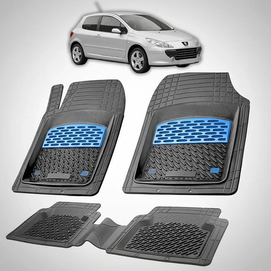 Covorase Auto Tip Tavita Compatibile Peugeot 307 Hatchback 3 usi 2005-2008 Blue