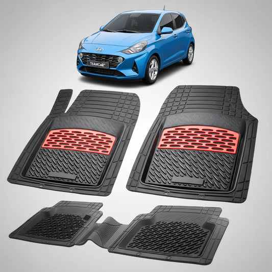 Covorase Auto Hyundai i10 2019-2023 - Tavita Cauciuc-Red