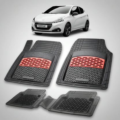 Covorase Auto Tip Tavita Compatibile Peugeot 208 (3 usi,2015-2019) Red