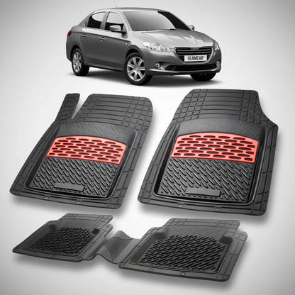 Covorase Auto TeamCar® Tip Tavita Compatibile Peugeot 301 (2012-2016) Red