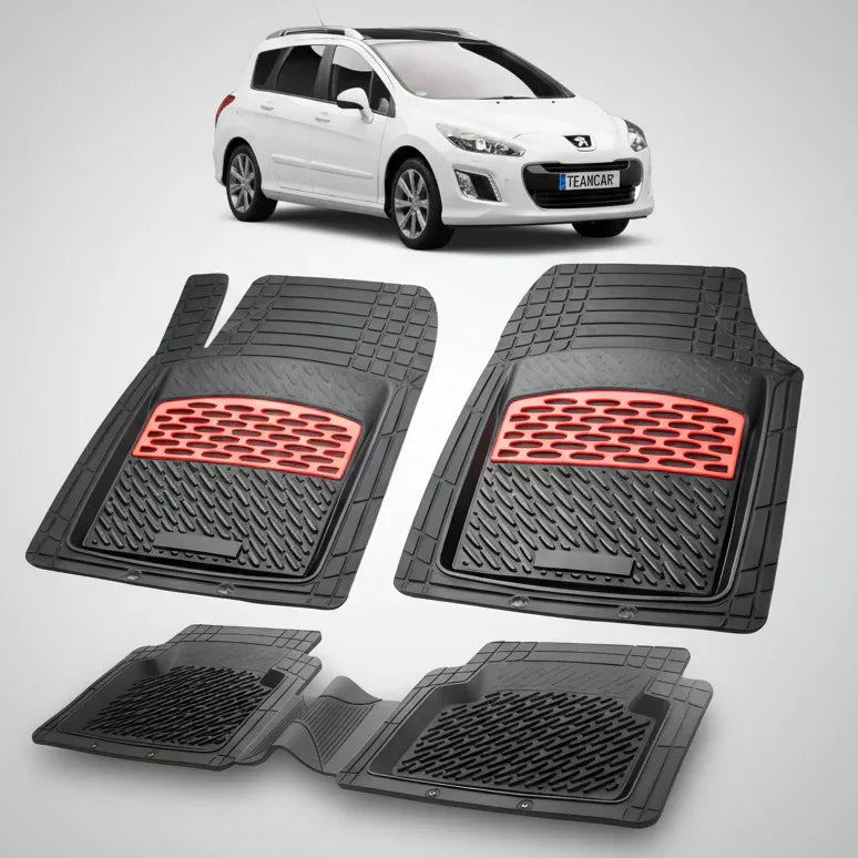 Covorase Auto Tip Tavita Compatibile Peugeot 308 SW FL (2011-2013) Red