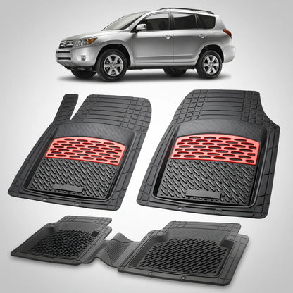 Covorase Auto Tip Tavita Cauciuc Compatibile Toyota RAV4 (2006–2012) Red