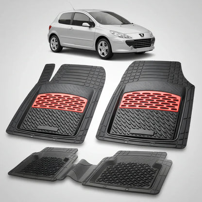 Covorase Auto Tip Tavita Compatibile Peugeot 307 Hatchback 3 usi 2005-2008 Red