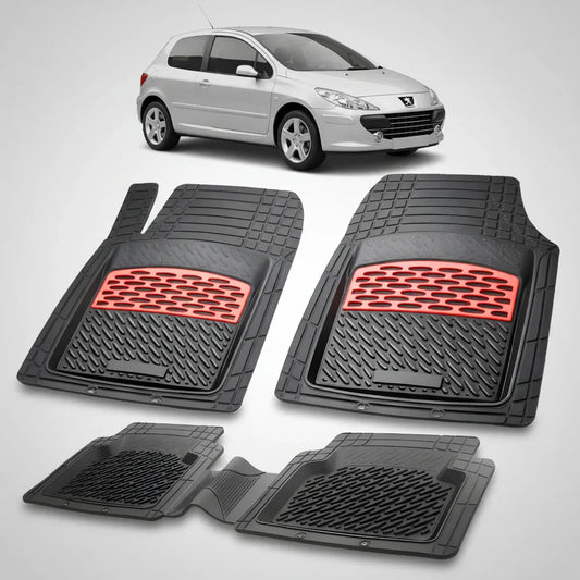 Covorase Auto Tip Tavita Compatibile Peugeot 307 Hatchback 3 usi 2005-2008 Red