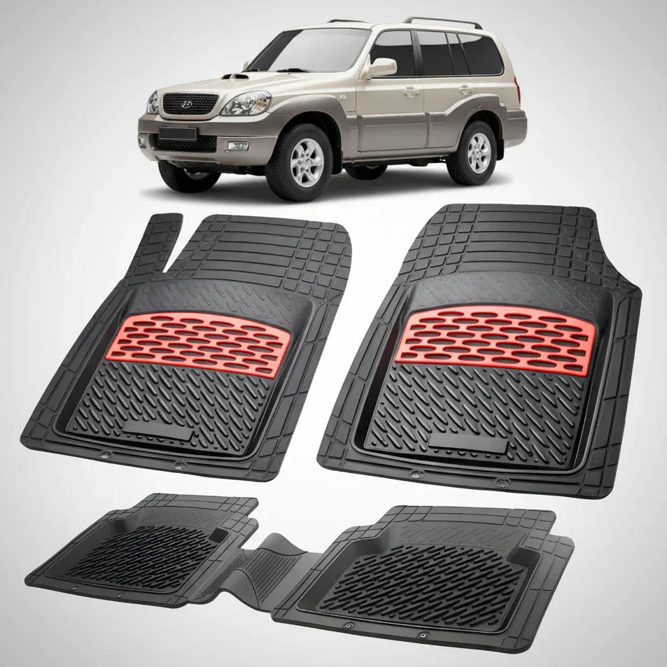 Covorase Hyundai Terracan 2001-2004 | Cauciuc Tavita | Red