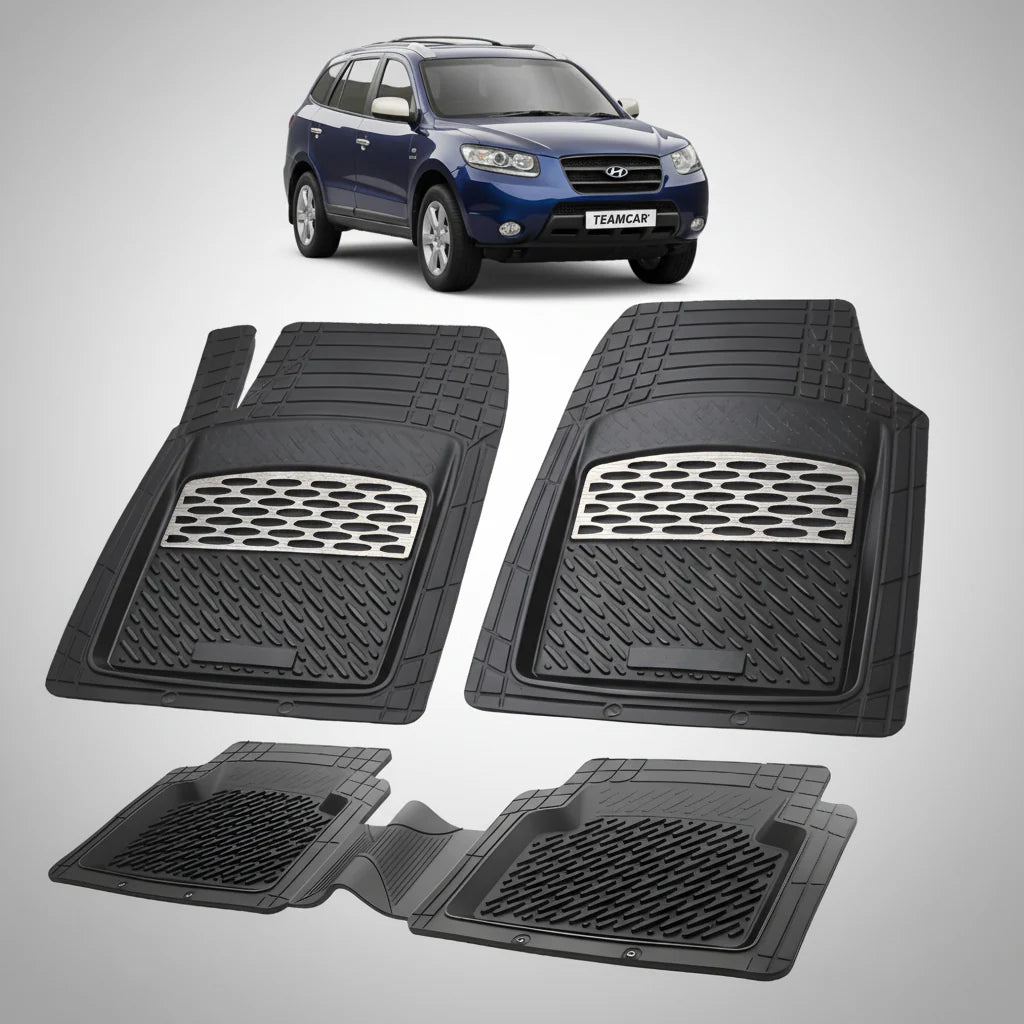 Covorase Hyundai Santa Fe 2006-2012 | Cauciuc Tavita | Silver