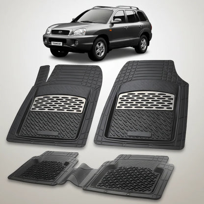 Covorase Hyundai Santa Fe 2000-2006 | Cauciuc Tavita | Silver