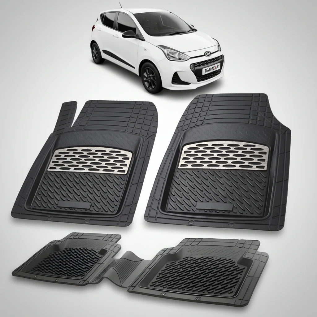 Covorase Auto Hyundai i10 2016-2019 - Tavita Cauciuc-Silver