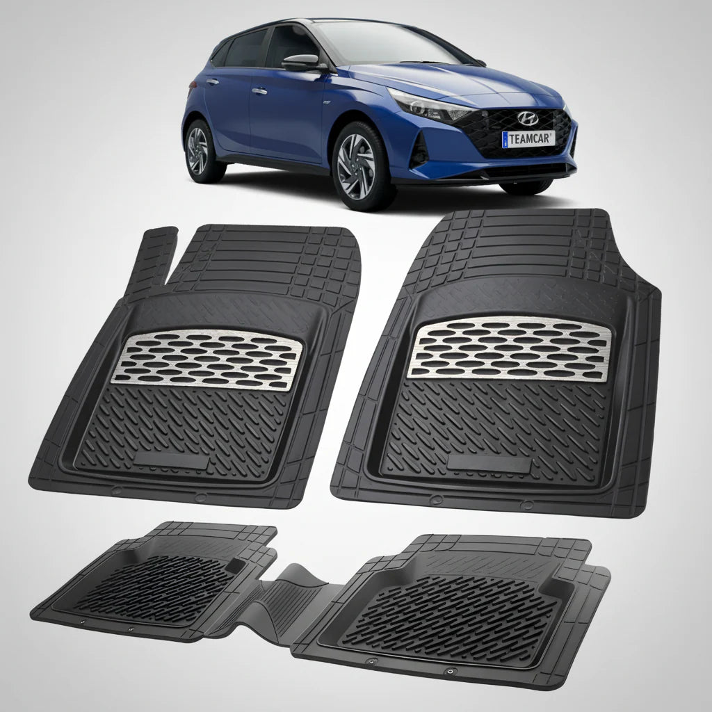 Covorase Auto Hyundai i20 2020-2023 - Tavita Cauciuc-Silver
