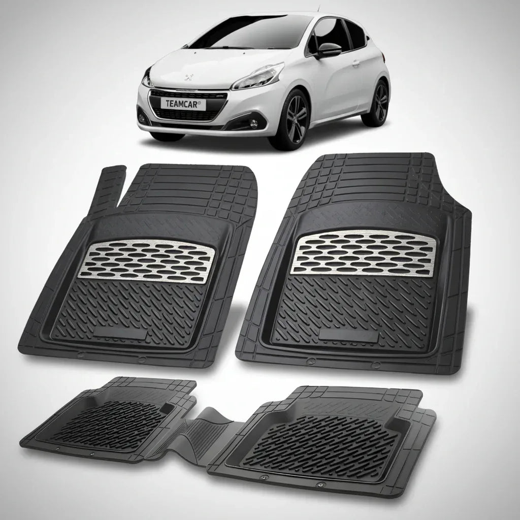 Covorase Auto Tip Tavita Compatibile Peugeot 208 (3 usi,2015-2019) Silver