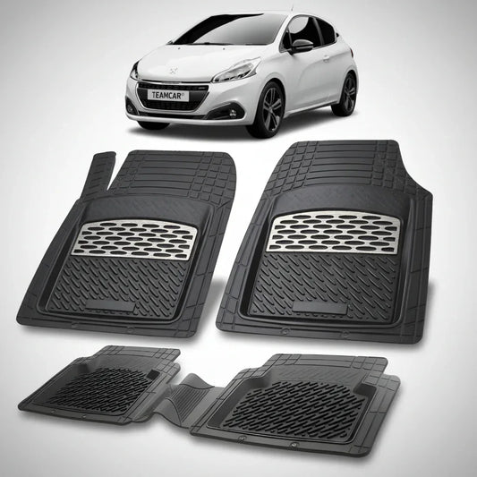 Covorase Auto Tip Tavita Compatibile Peugeot 208 (3 usi,2015-2019) Silver