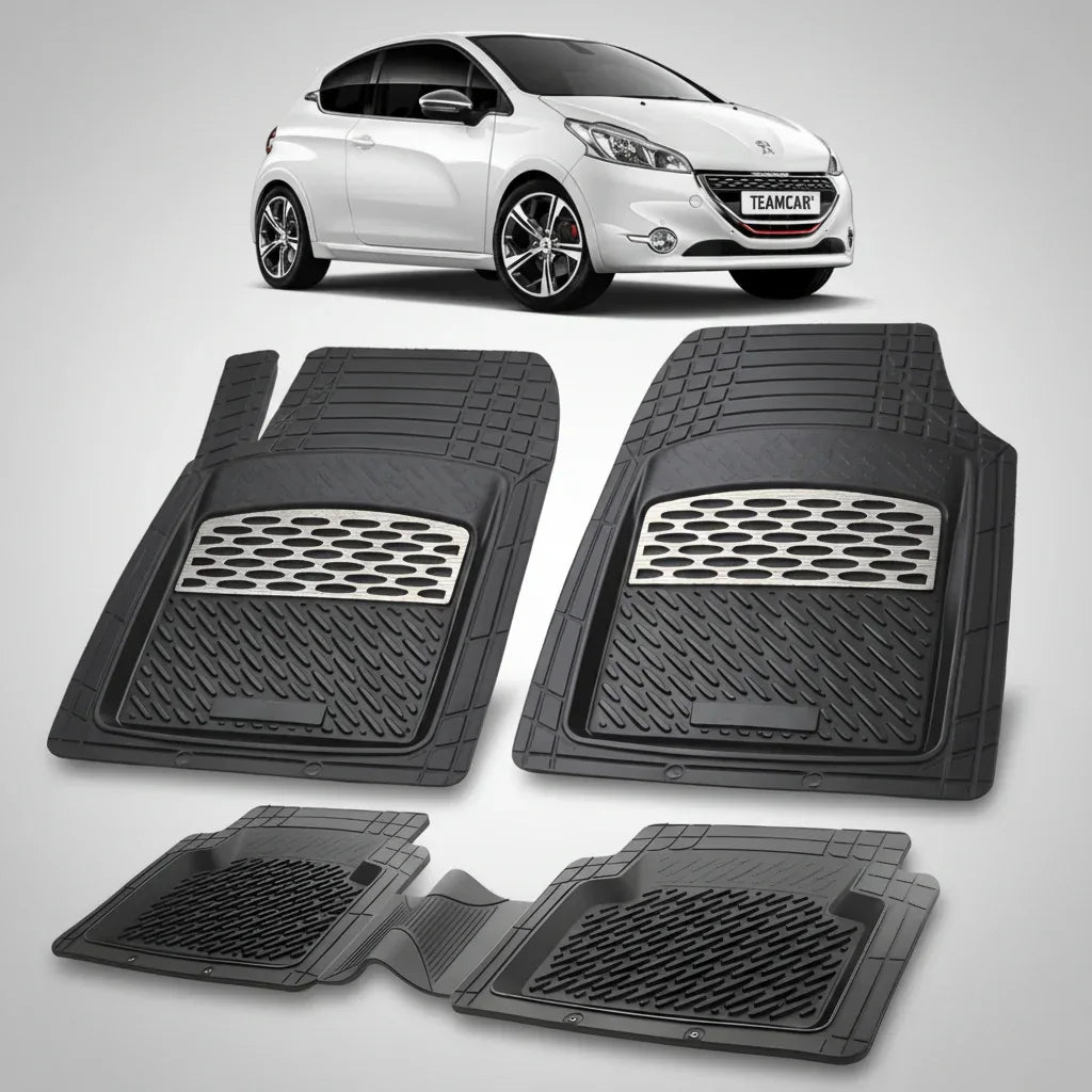 Covorase Auto Tip Tavita Compatibile Peugeot 208 (3 usi,2012-2015) Silver