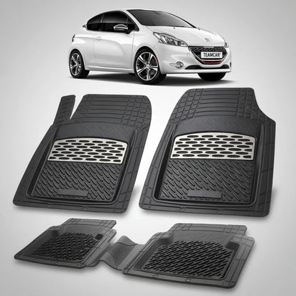 Covorase Auto Tip Tavita Compatibile Peugeot 208 (3 usi,2012-2015) Silver