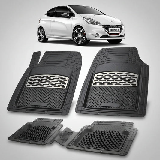 Covorase Auto Tip Tavita Compatibile Peugeot 208 (3 usi,2012-2015) Silver