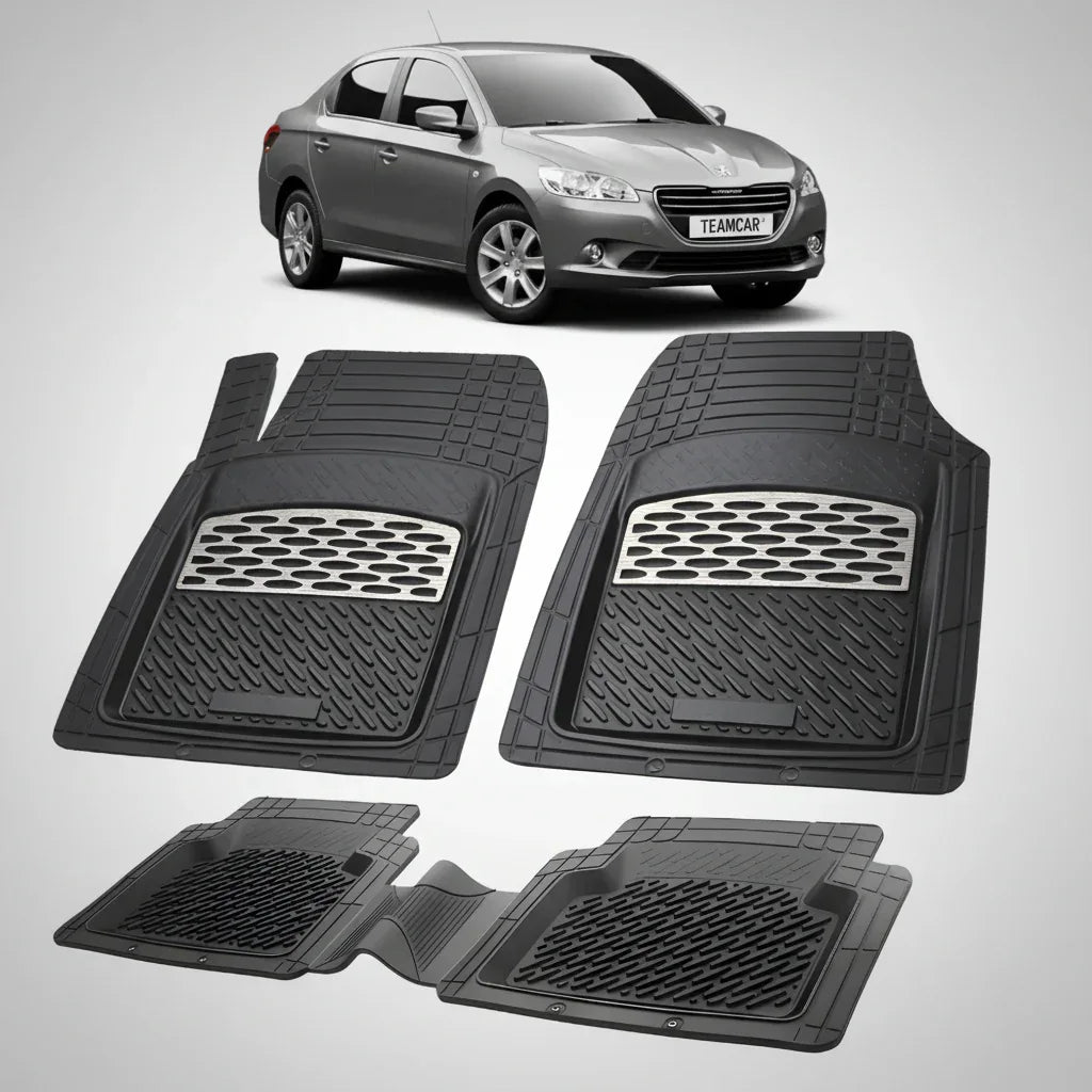 Covorase Auto TeamCar® Tip Tavita Compatibile Peugeot 301 (2012-2016) Silver