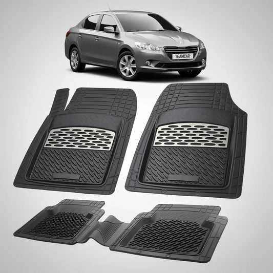 Covorase Auto TeamCar® Tip Tavita Compatibile Peugeot 301 (2012-2016) Silver