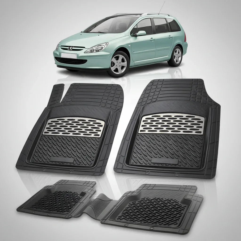 Covorase Auto Tip Tavita Compatibile Peugeot 307 SW (2002-2005) Silver