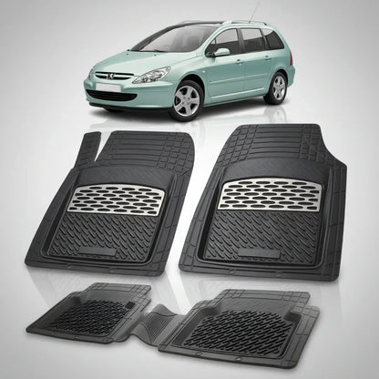 Covorase Auto Tip Tavita Compatibile Peugeot 307 SW (2002-2005) Silver