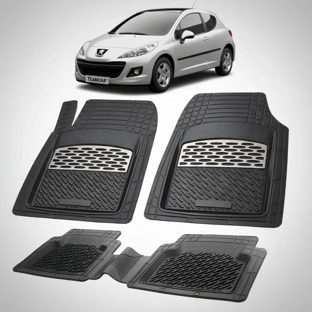 Covorase Tip Tavita Compatibile Peugeot 207 Hatchback (3 usi 2009-2012)-Silver