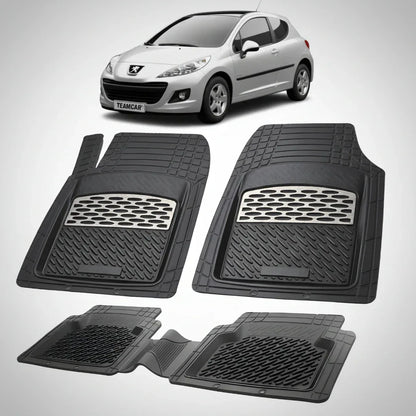 Covorase Tip Tavita Compatibile Peugeot 207 Hatchback (3 usi 2009-2012)-Silver
